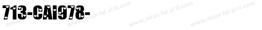 713-CAI978字体转换