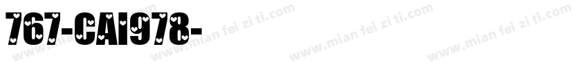 767-CAI978字体转换