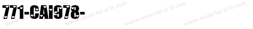 771-CAI978字体转换