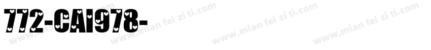 772-CAI978字体转换