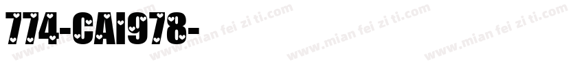 774-CAI978字体转换