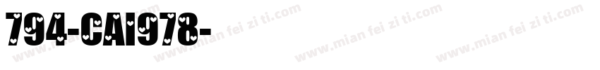 794-CAI978字体转换