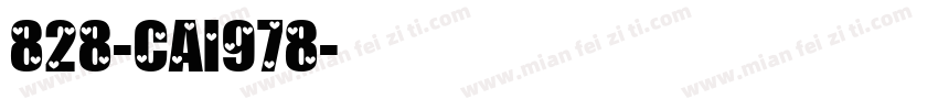 828-CAI978字体转换