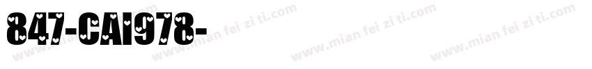 847-CAI978字体转换