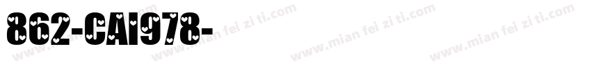 862-CAI978字体转换