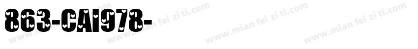863-CAI978字体转换