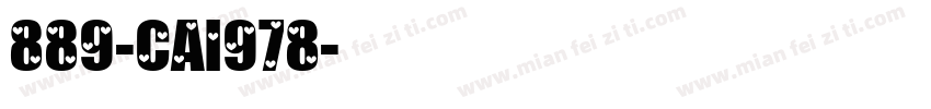 889-CAI978字体转换