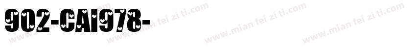 902-CAI978字体转换