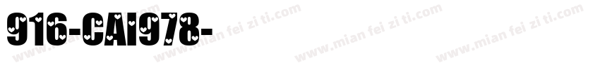 916-CAI978字体转换