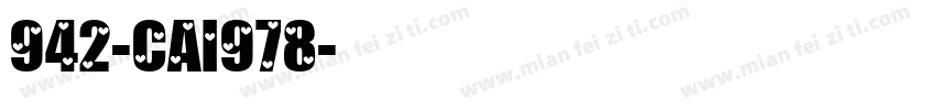 942-CAI978字体转换