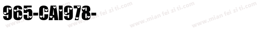 965-CAI978字体转换