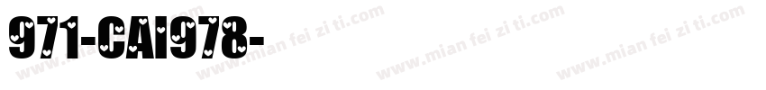 971-CAI978字体转换