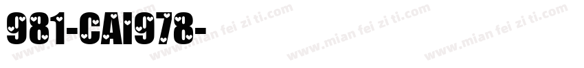 981-CAI978字体转换
