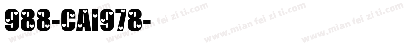 988-CAI978字体转换