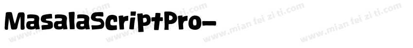MasalaScriptPro字体转换