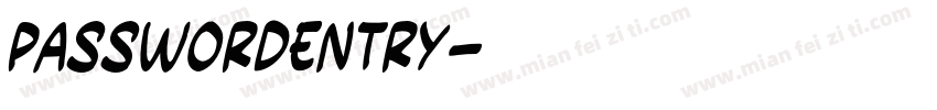 passwordEntry字体转换