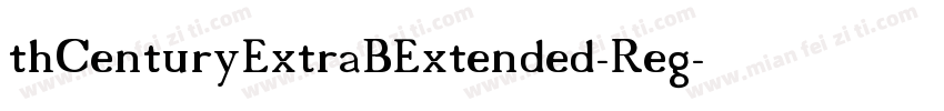 thCenturyExtraBExtended-Reg字体转换