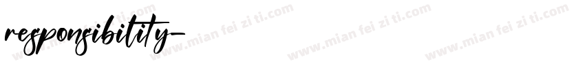 responsibility字体转换