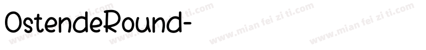OstendeRound字体转换
