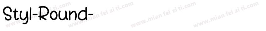 Styl-Round字体转换