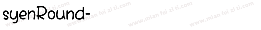 syenRound字体转换