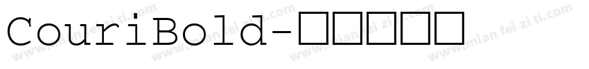CouriBold字体转换