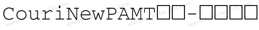 CouriNewPAMT字体字体转换