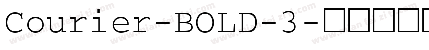 Courier-BOLD-3字体转换