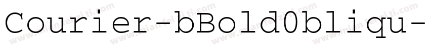 Courier-bBold0bliqu字体转换
