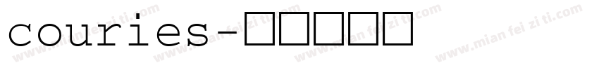 couries字体转换