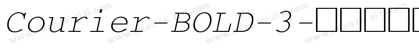 Courier-BOLD-3字体转换