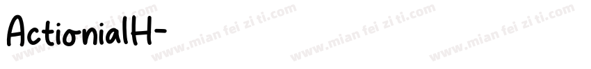 ActionialH字体转换