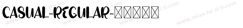 Casual-Regular字体转换