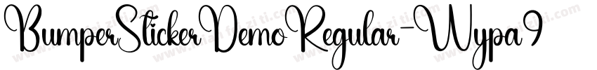 BumperStickerDemoRegular-Wypa9字体转换