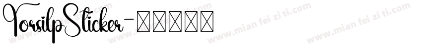 TorsilpSticker字体转换