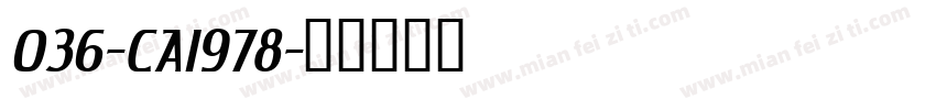 036-CAI978字体转换