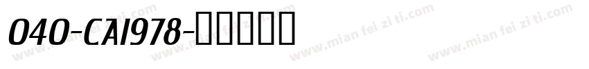 040-CAI978字体转换