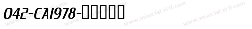 042-CAI978字体转换