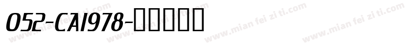 052-CAI978字体转换