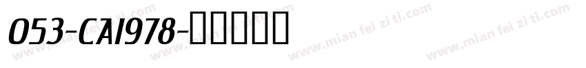 053-CAI978字体转换