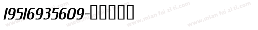 19516935609字体转换