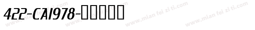 422-CAI978字体转换