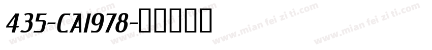 435-CAI978字体转换