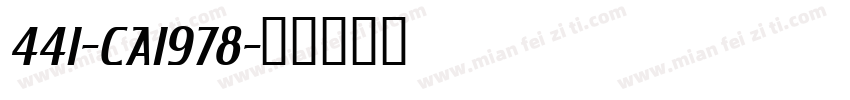 441-CAI978字体转换
