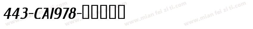 443-CAI978字体转换