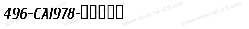 496-CAI978字体转换