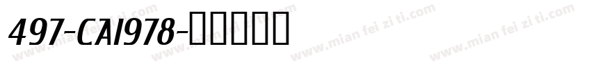 497-CAI978字体转换