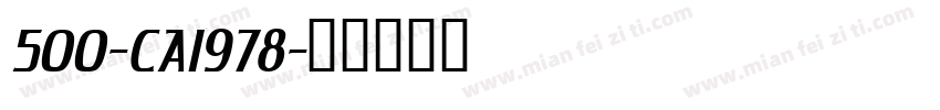 500-CAI978字体转换