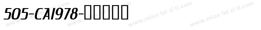 505-CAI978字体转换