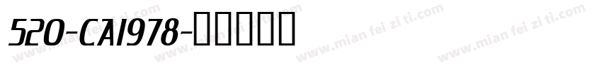 520-CAI978字体转换
